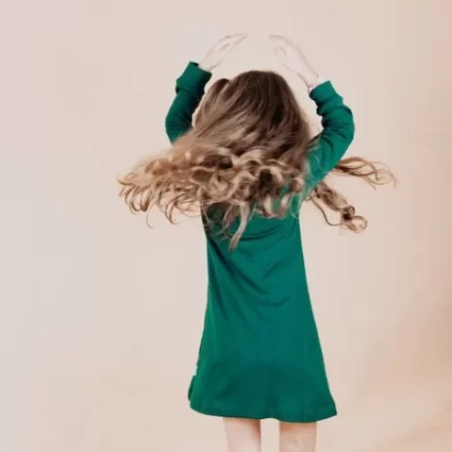 Skirts& Dresses>Melissa A-Line Dress For Children Thin Merino Sand | Darkmintgreen | Intensepink | Mustard