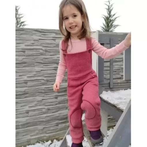 Leggings& Pants>Melissa Boiled Wool Overall - Pants For Children Navy | Cherryred | Lavander | Graphitegrey