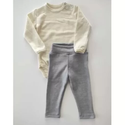 Leggings& Pants>Melissa Casual Pants Merino Light Grey