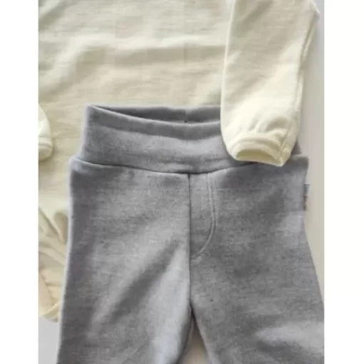 Leggings& Pants>Melissa Casual Pants Merino Light Grey