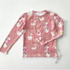 Body& T-Shirt& Blouse>Melissa Children'S Organic Cotton Long-Sleeved Shirt Pink Alpaca