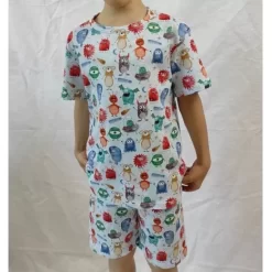 T-Shirts& Shorts>Melissa Children'S Organic Cotton T-Shirt Monsters