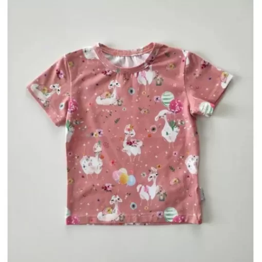 T-Shirts& Shorts>Melissa Children'S Organic Cotton T-Shirt Pink Alpaca