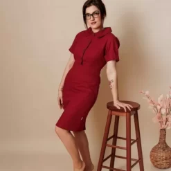 Skirts& Dresses>Melissa Diane Women'S Dress Premium Linen Blush | Oceangreen | Lightturquoise | Bordeaux