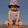 Hats& Gloves& Scarfs></noscript>Melissa Fisherman Sunhat Digital Printed Woven Linen For Kids