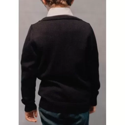 Sweaters& Cardigans& Sweatshirts>Melissa Knitted Merino Cardigan For Children Navy