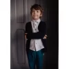 Sweaters& Cardigans& Sweatshirts></noscript>Melissa Knitted Merino Cardigan For Children Navy