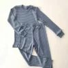 T-Shirt& Blouse></noscript>Melissa Long-Sleeved Shirt For Children Thin Merino Blue Stripes Bluestripes