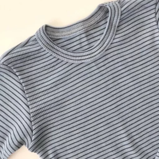 T-Shirt& Blouse>Melissa Long-Sleeved Shirt For Children Thin Merino Blue Stripes Bluestripes