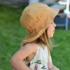 Hats& Gloves& Scarfs></noscript>Melissa Children'S Hat Made Of Woven Linen Bordeaux | Lightturquoise | Blush | Oceangreen