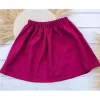 Skirts& Dresses></noscript>Melissa Premium Linen Skirt With Pockets For Children Red | Bordeaux | Lightturquoise | Oceangreen