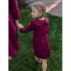 Skirts& Dresses></noscript>Melissa Premium Long-Sleeved Linen Children'S Dress Bordeaux | Red | Blush | Oceangreen