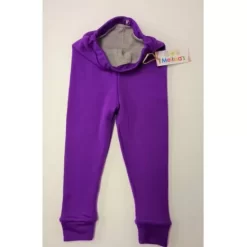 Leggings& Pants>Melissa Reversible Children'S Tights Merino 250G Purple-Lightgrey