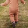 Pijama& Jumpsuit></noscript>Melissa Ribbed Merino Children'S Hooded Jumpsuit Beige | Bubblebee