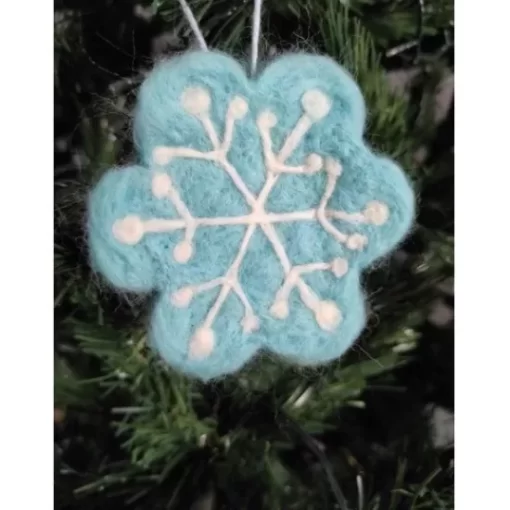 Accessory>Melissa Snowflakes Merino Turcoaz Ice