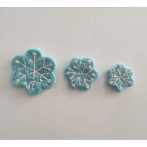 Accessory>Melissa Snowflakes Merino Turcoaz Ice