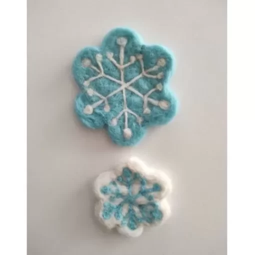 Accessory>Melissa Snowflakes Merino Turcoaz Ice