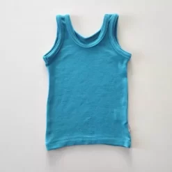 Tank Tops& Undershirt>Melissa Tank Top For Children Thin Merino Blueturqoise