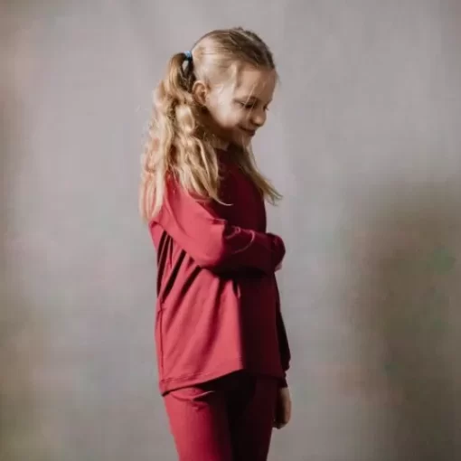 T-Shirt& Blouse>Melissa Tencel Long-Sleeved Shirt For Kids Black | Silver | Taupe | Greenmoss