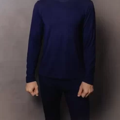 T-Shirt& Shirt>Melissa Tencel Long-Sleeved Shirt For Men Greenmoss | Royalblue | Black | Silver