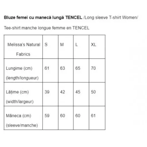 T-Shirt& Blouse>Melissa Tencel Long-Sleeved Shirt For Women Marine