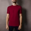 T-Shirts & Basics></noscript>Melissa Tencel T-Shirt For Men Darkred