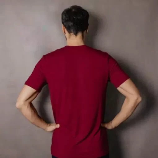 T-Shirts & Basics>Melissa Tencel T-Shirt For Men Darkred