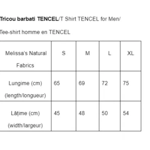 T-Shirts & Basics>Melissa Tencel T-Shirt For Men Black