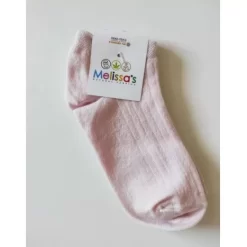 Socks>Melissa Thin Merino Short Socks Pink - 2 Pack