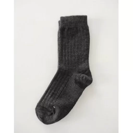 Socks>Melissa Thin Merino Socks Dark Grey