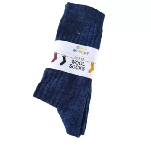 Socks>Melissa Thin Merino Socks Denim Blue