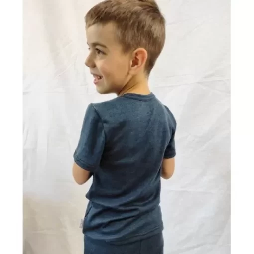 T-Shirts& Shorts>Melissa T-Shirt For Children Thin Merino Intensepink | Mustard | Sand | Darkmintgreen