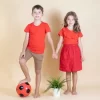 T-Shirts& Shorts></noscript>Melissa T-Shirt For Kids Made Of Knitted Linen Bluestripes | Brightred | Pinkstripes | Brick