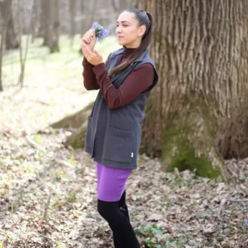 Sweaters& Cardigans& Sweatshirts>Melissa Women'S Boiled Wool Mid-Length Vest Navy | Mustard | Cherryred | Graphitegrey